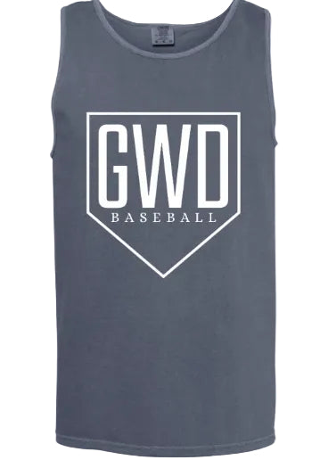 DENIM BLUE SLEEVELESS TANK-COMFORT COLOR