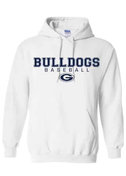 BULLDOGS BASEBALL HOODIE IN WHITE