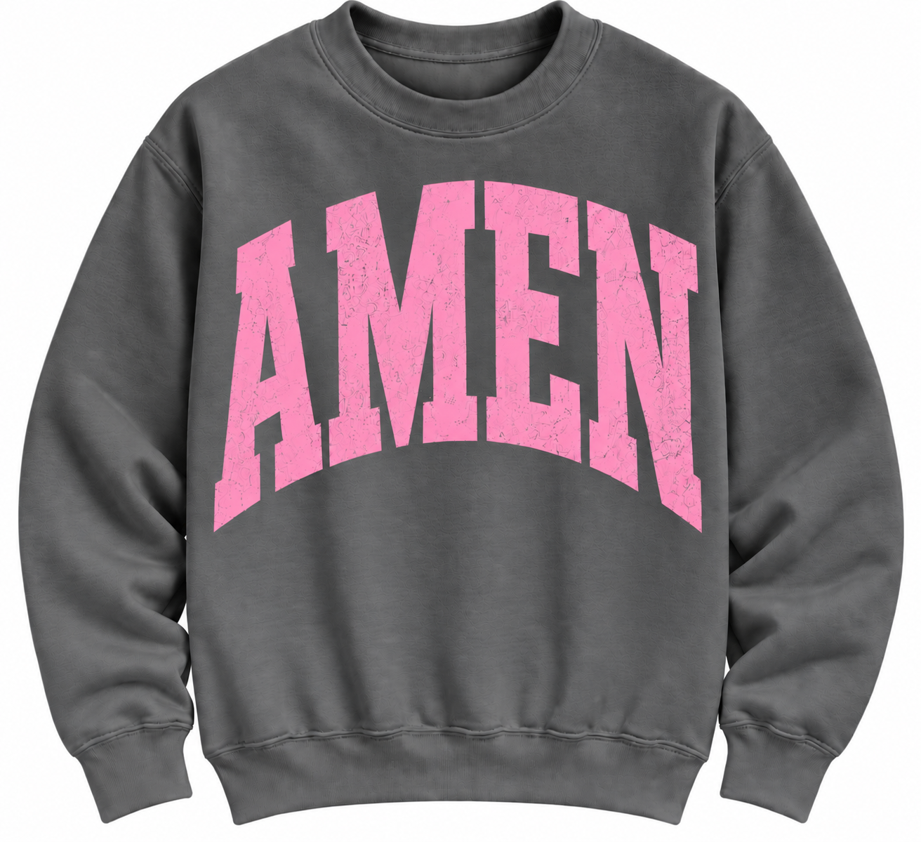 Charcoal with Pink AMEN Sweatshirt