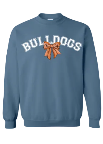 BULLDOGS BOW IN STONE BLUE