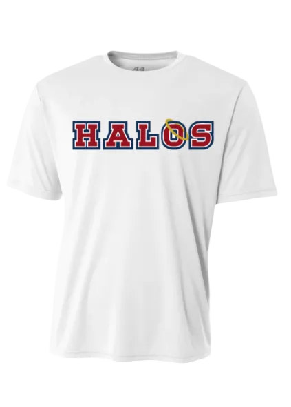 WHITE DRI FIT SHORT SLEEVE SHIRT