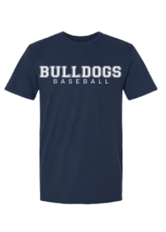 BULLDOGS BASEBALL IN NAVY BLUE