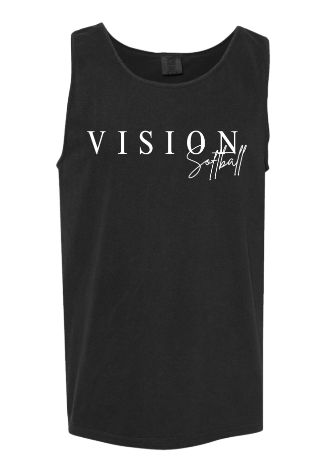 Black Sleeveless Tank-Comfort Color