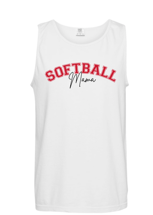 White Sleeveless Tank-Comfort Color