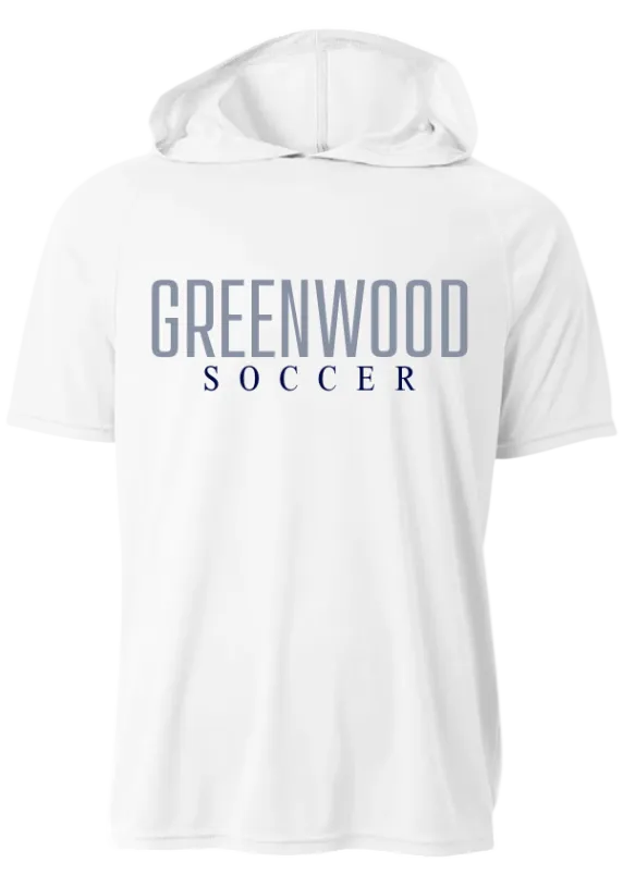 WHITE DRI FIT SHORT SLEEVE HOODIE