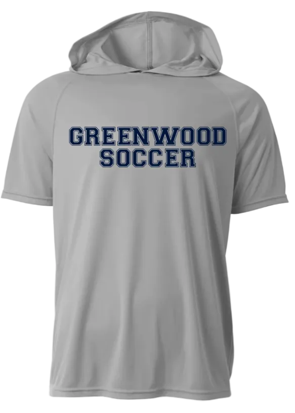 GREY DRI FIT SHORT SLEEVE HOODIE