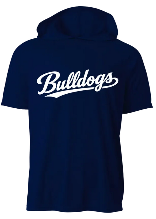NAVY DRI FIT SHORT SLEEVE HOODIE