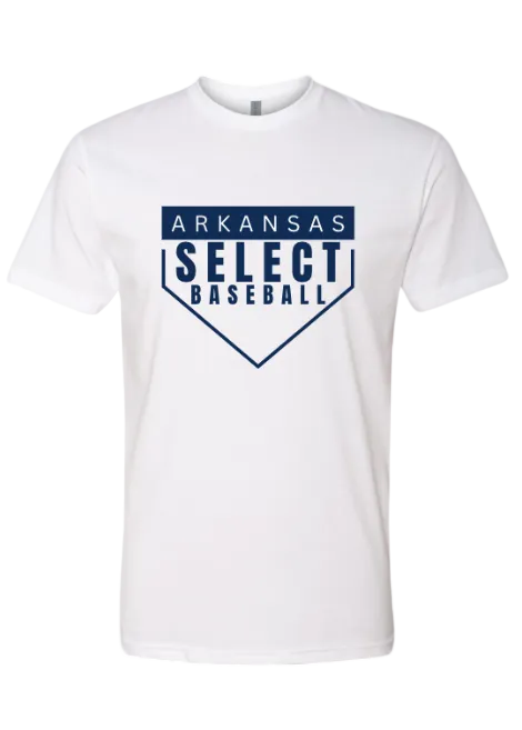 SOFT PREMIUM HOME PLATE SHORT SLEEVE TEE IN WHITE