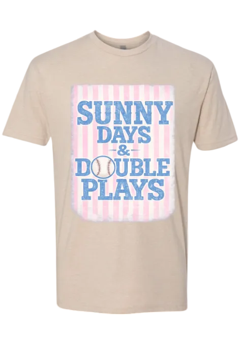 SUNNY DAYS & DOUBLE PLAYS SHORT SLEEVE TSHIRT