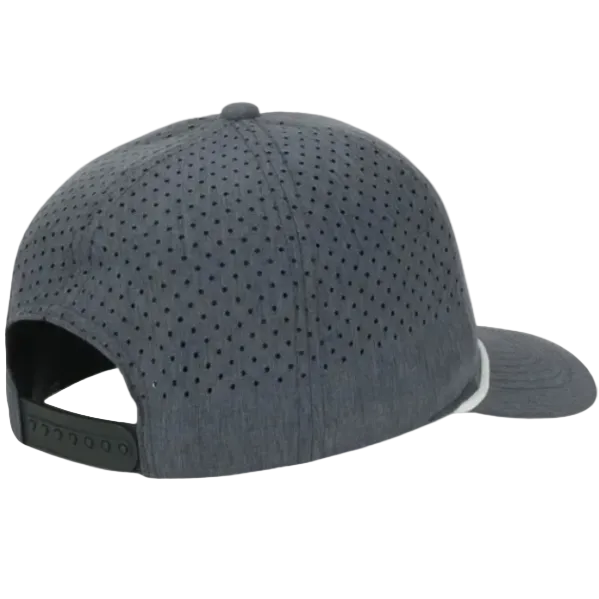 Corded Hat in Heathered Slate ( embroidery )
