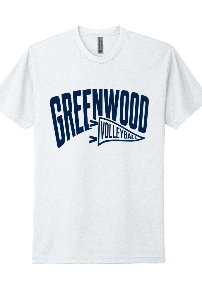 Bulldog Volleyball Short Sleeve Tee in White