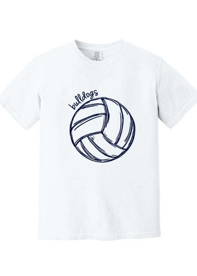 Bulldogs Short Sleeve Tee in White