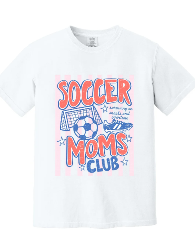 SOCCER MOMS CLUB SHORT SLEEVE COMFORT COLOR TEE