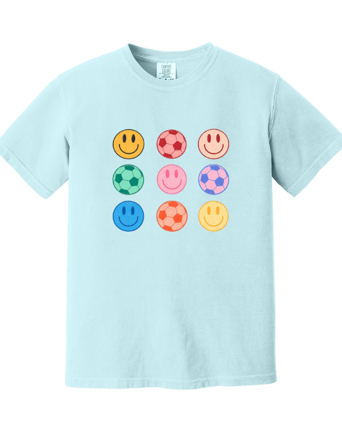 SMILEY FACE SHORT SLEEVE COMFORT COLOR TEE