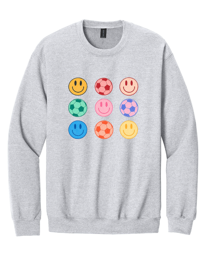 SMILEY FACE CREWNECK SWEATSHIRT