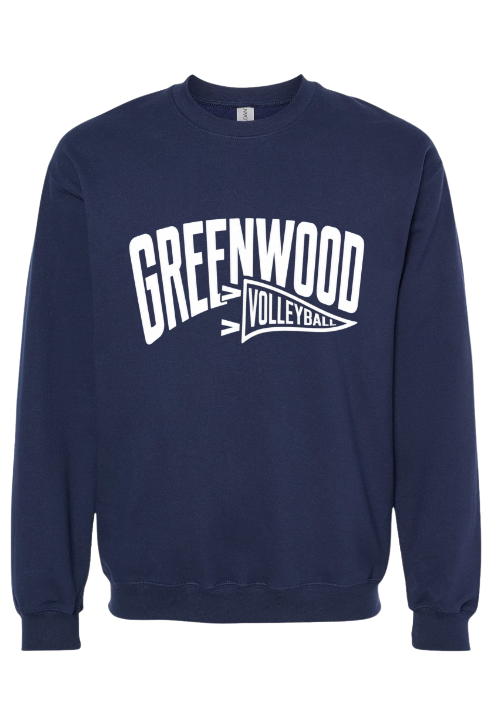 Greenwood Bulldog Crewneck Sweatshirt in Navy