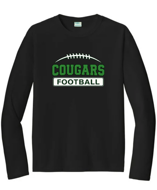 COUGARS FOOTBALL LONG SLEEVE DRI FIT IN BLACK