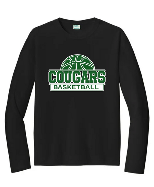 COUGARS BASKETBALL LONG SLEEVE DRI FIT IN BLACK
