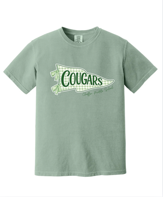 FLAG PENDANT SHORT SLEEVE COMFORT COLOR IN BAY GREEN