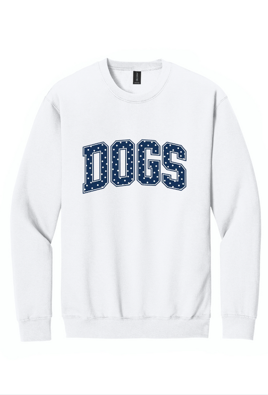 WHITE CREWNECK SWEATSHIRT