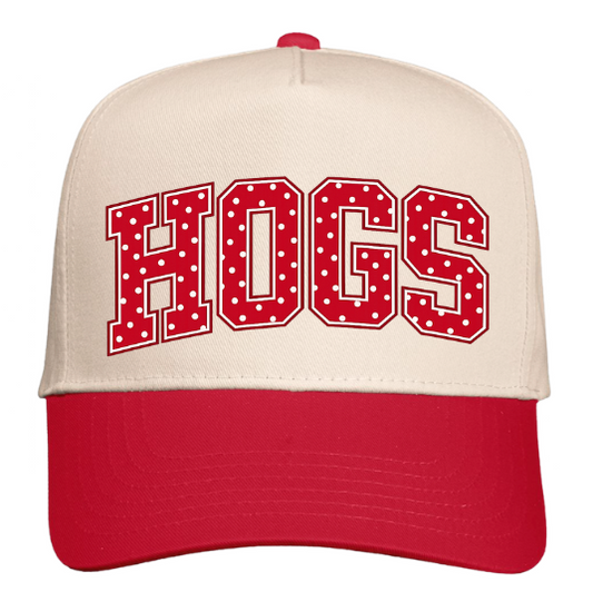 HOGS POLKA DOT FIVE PANEL HAT