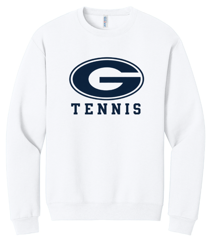 GHS TENNIS CREWNECK SWEATSHIRT IN MIDNIGHT WHITE