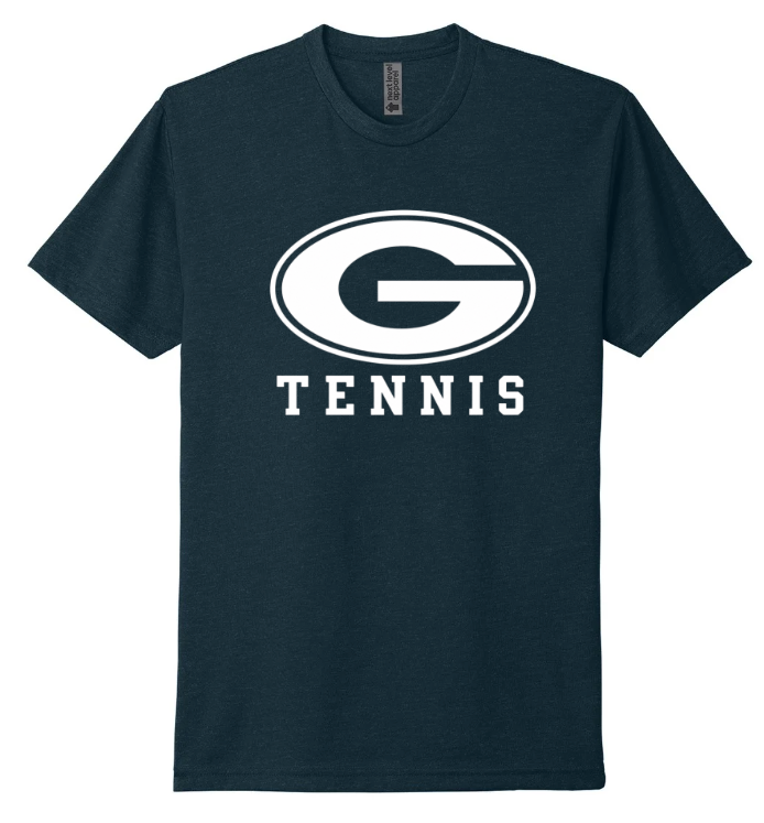 GHS TENNIS SHORT SLEEVE NEXT LEVEL TEE IN MIDNIGHT NAVY