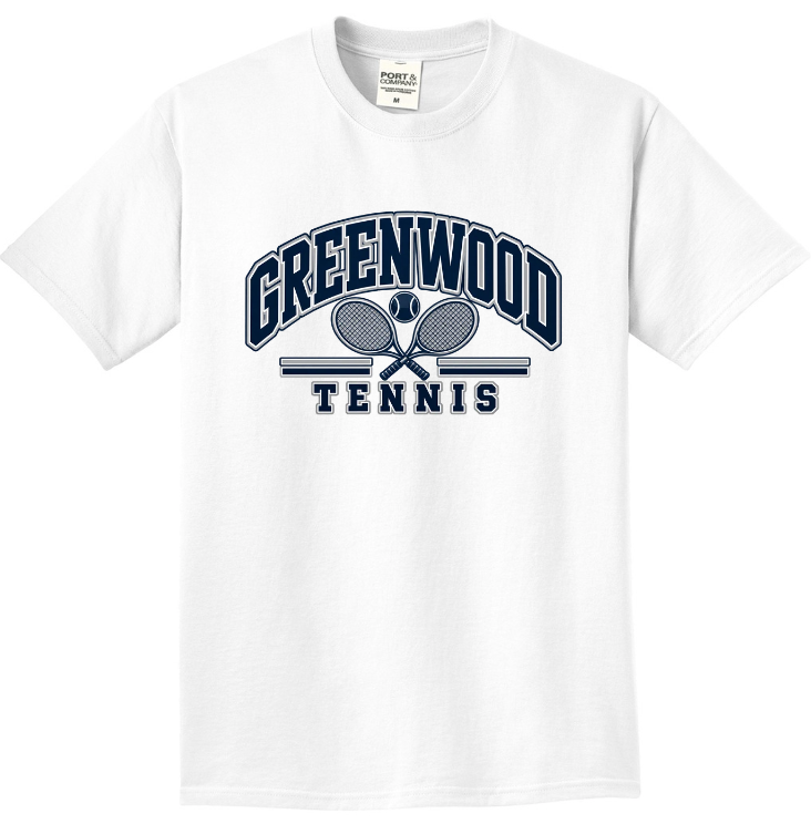 GHS TENNIS SHORT SLEEVE WHITE BEACH WASH GARMENT DYED TEE