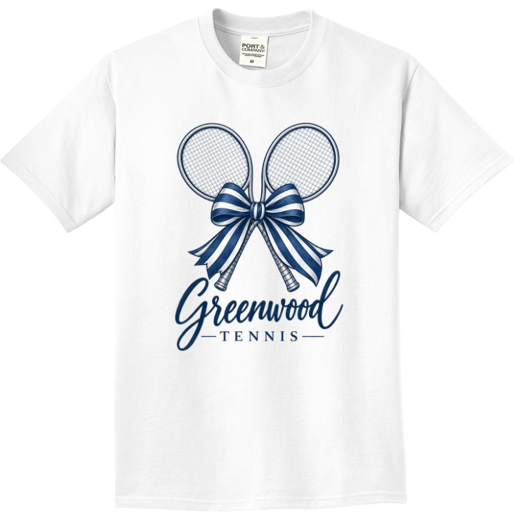GHS TENNIS SHORT SLEEVE WHITE BEACH WASH GARMENT DYED TEE