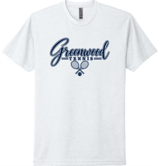 GHS TENNIS SHORT SLEEVE NEXT LEVEL TEE IN WHITE