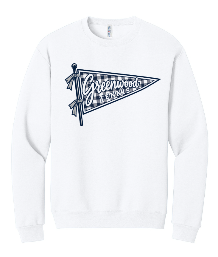 GHS TENNIS CREWNECK SWEATSHIRT IN WHITE
