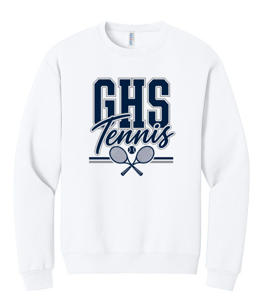 GHS TENNIS CREWNECK SWEATSHIRT IN WHITE