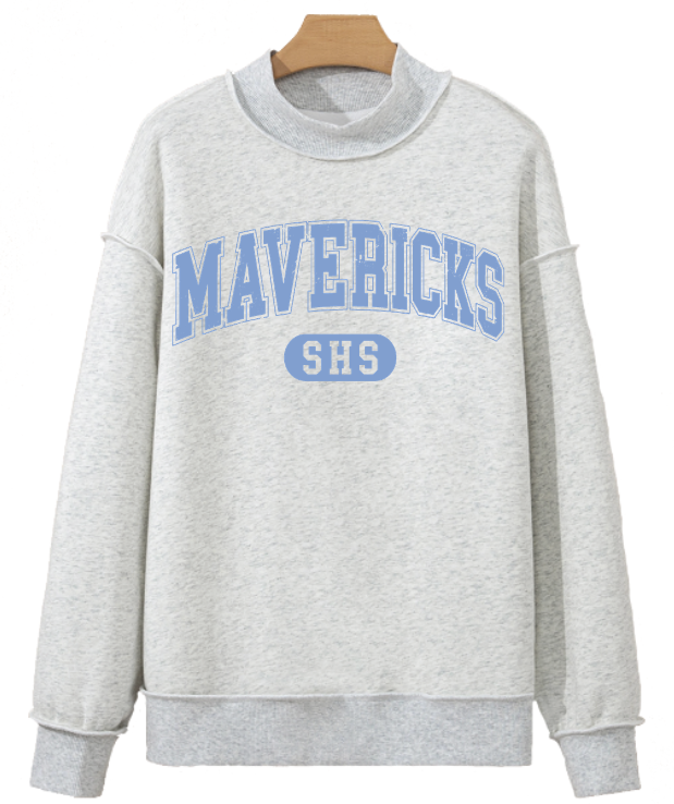 SOUTHSIDE MAVERICKS MOCK NECK SWEATSHIRT