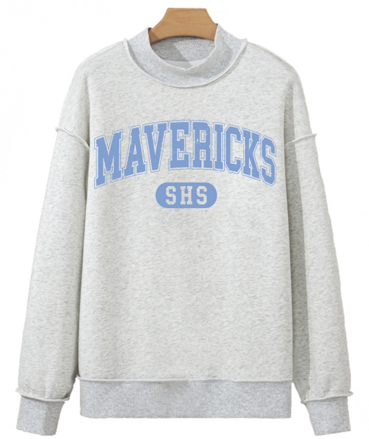 SOUTHSIDE MAVERICKS MOCK NECK SWEATSHIRT
