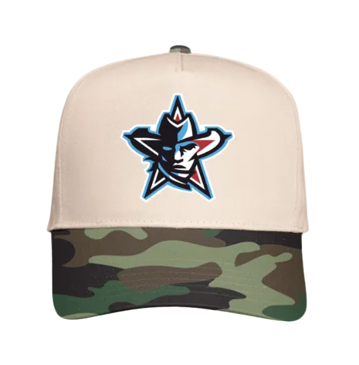 MAV LOGO ON A NATURAL/ CAMO HAT