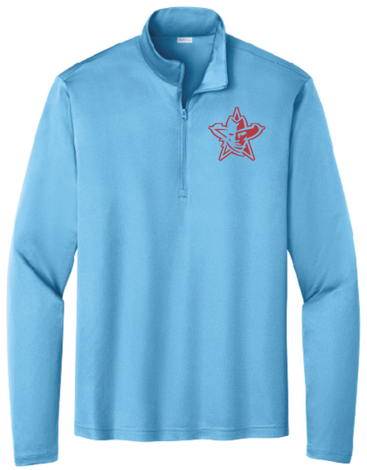 1/4 ZIP DRI FIT IN BLUE