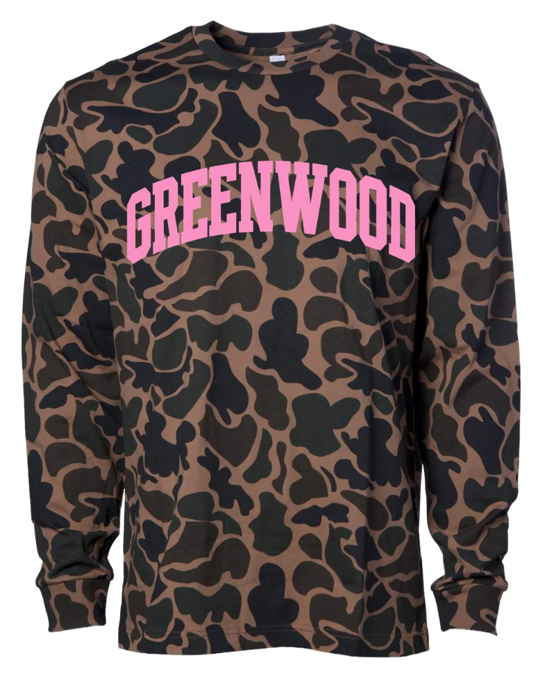 GREENWOOD DUCK CAMO LONG SLEEVE IN PINK