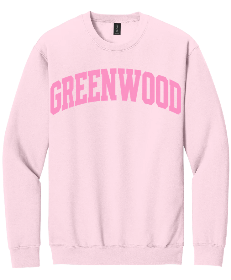 PINK GREENWOOD LIGHT PINK CREWNECK SWEATSHIRT