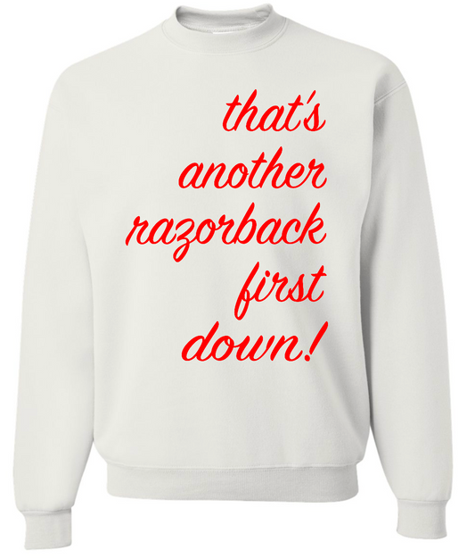 White Arkansas First Down