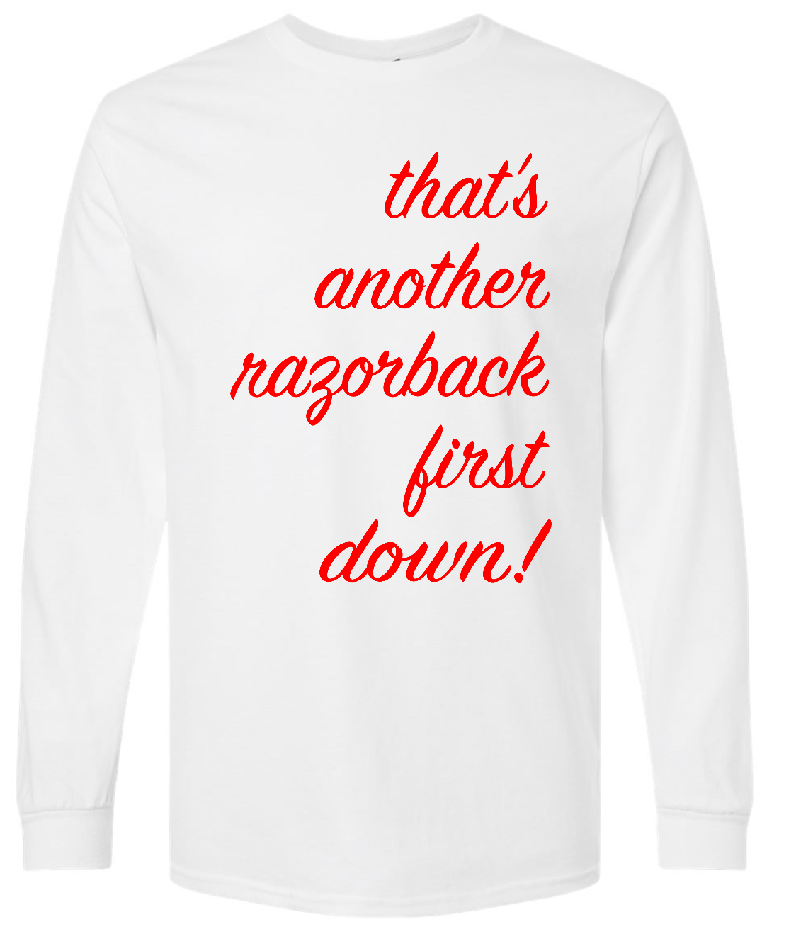 White Arkansas First Down