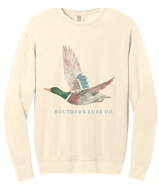 HERITAGE FLIGHT DUCK CREWNECK-IVORY