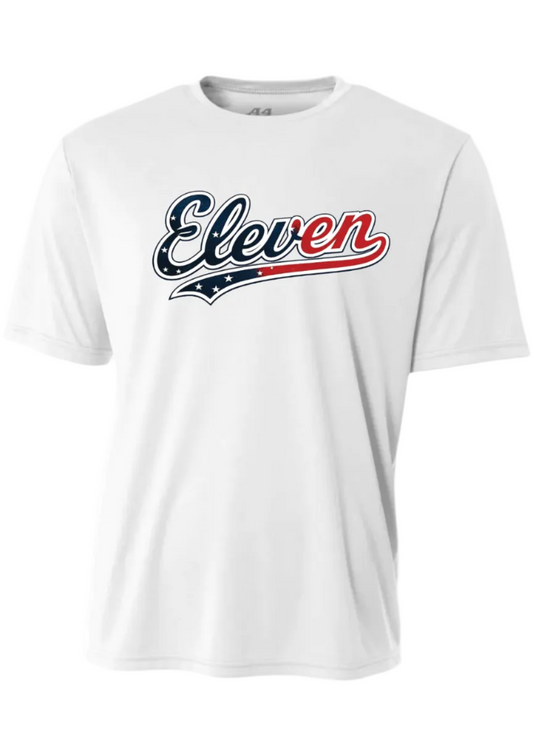 WHITE ELEVEN DRI FIT SHORT & LONG SLEEVE