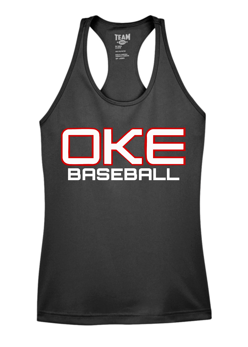 BLACK OKE BASEBALL DRI FIT TANK