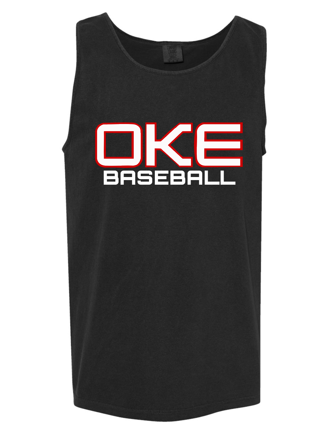 BLACK OKE BASEBALL COMFORT COLOR TANK