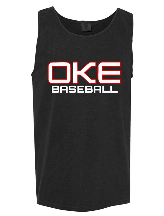 BLACK OKE BASEBALL COMFORT COLOR TANK
