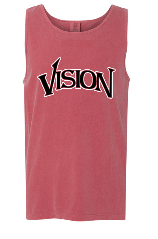 Red Sleeveless Tank-Comfort Color