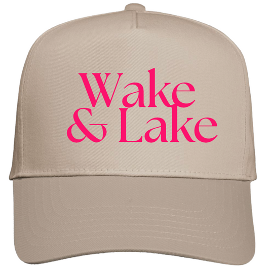 NATURAL FIVE PANEL COLORBLOCK HAT - WAKE & LAKE
