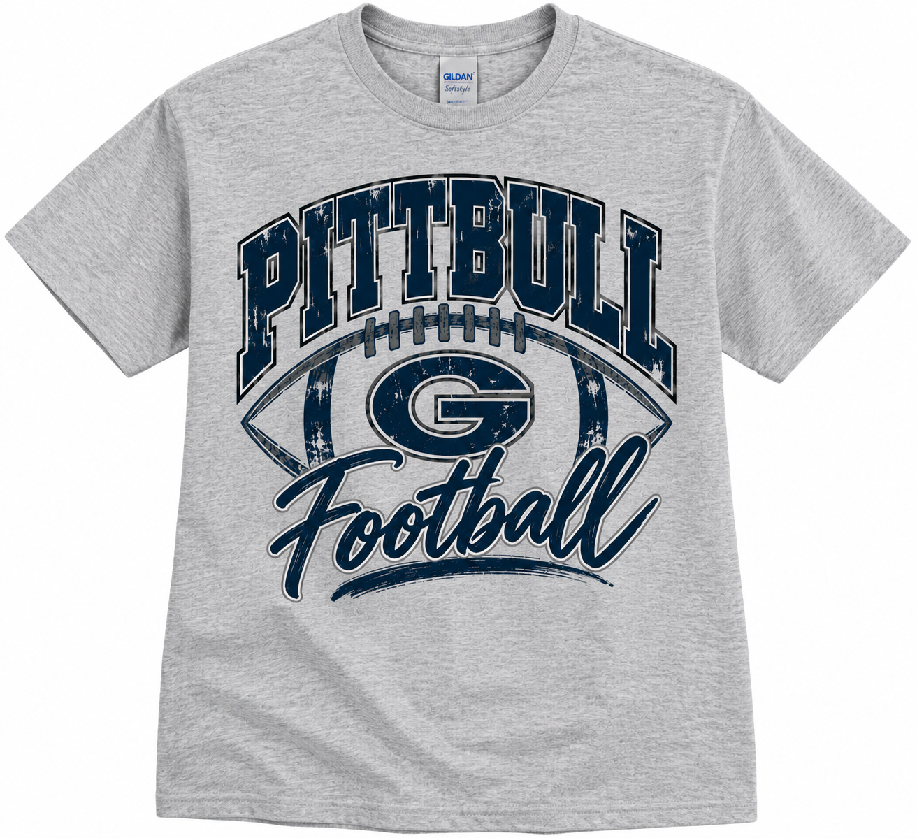 PITTBULL FOOTBALL SOFTSTYLE TEE/SWEATSHIRT