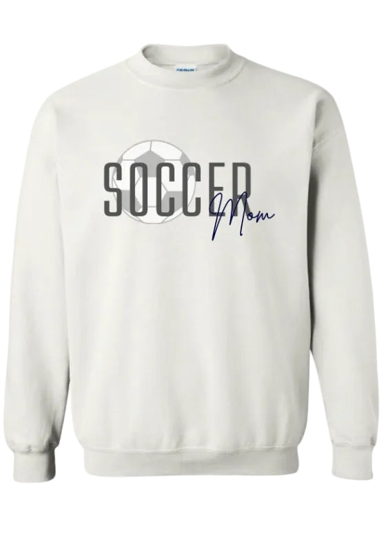 SOCCER MOM SWEATSHIRT IN WHITE