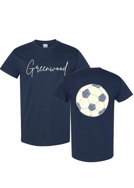 GREENWOOD SOCCER SHORT SLEEVE SHIRT IN NAVY
